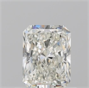 Natural Diamond 0.70 Carats, Radiant with  Cut, J Color, VVS1 Clarity and Certified by GIA