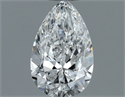 Natural Diamond 0.55 Carats, Pear with  Cut, E Color, VVS2 Clarity and Certified by GIA