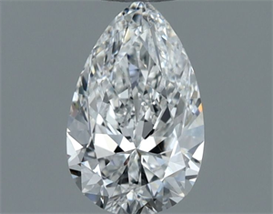 Picture of Natural Diamond 0.55 Carats, Pear with  Cut, E Color, VVS2 Clarity and Certified by GIA