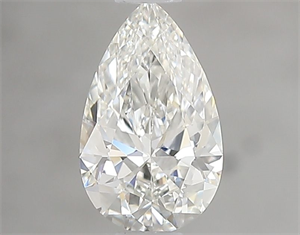 Picture of Natural Diamond 0.58 Carats, Pear with  Cut, H Color, VVS1 Clarity and Certified by IGI