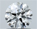 Natural Diamond 0.85 Carats, Round with Excellent Cut, G Color, VS2 Clarity and Certified by GIA