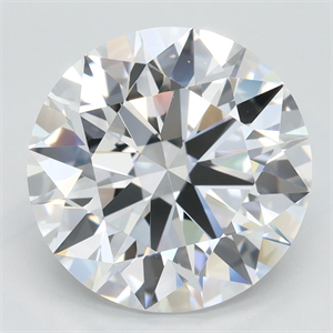 Picture of Lab Grown Diamond 4.12 Carats, Round with Excellent Cut, D Color, FL Clarity and Certified by GIA