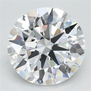 Picture of Lab Grown Diamond 4.12 Carats, Round with Excellent Cut, D Color, FL Clarity and Certified by GIA