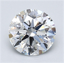 Natural Diamond 1.61 Carats, Round with Excellent Cut, E Color, VVS1 Clarity and Certified by GIA