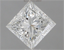 Natural Diamond 0.73 Carats, Princess with  Cut, H Color, VVS1 Clarity and Certified by GIA