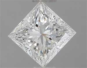 Picture of Natural Diamond 0.73 Carats, Princess with  Cut, H Color, VVS1 Clarity and Certified by GIA
