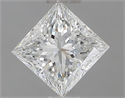 Natural Diamond 0.73 Carats, Princess with  Cut, H Color, VVS1 Clarity and Certified by GIA