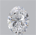 Natural Diamond 1.20 Carats, Oval with  Cut, D Color, VS2 Clarity and Certified by GIA
