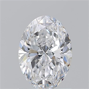 Picture of Natural Diamond 1.20 Carats, Oval with  Cut, D Color, VS2 Clarity and Certified by GIA