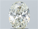 Natural Diamond 1.53 Carats, Oval with  Cut, K Color, SI1 Clarity and Certified by GIA