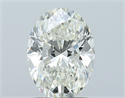 Natural Diamond 1.51 Carats, Oval with  Cut, H Color, SI1 Clarity and Certified by GIA