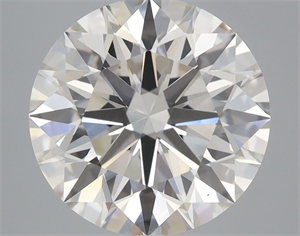 Picture of Lab Grown Diamond 4.63 Carats, Round with Ideal Cut, H Color, VS1 Clarity and Certified by IGI