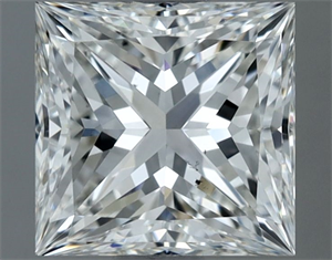 Picture of Natural Diamond 1.00 Carats, Princess with  Cut, F Color, VS2 Clarity and Certified by IGI