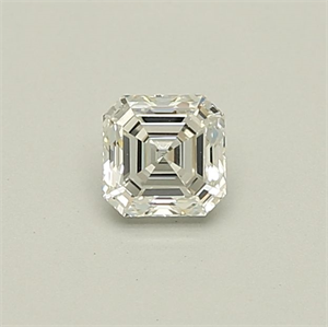 Foto Diamante Natural 0.40 quilates, Asscher , Color G, claridad VVS2 y certificado GIA de