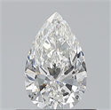 Natural Diamond 0.50 Carats, Pear with  Cut, G Color, VVS2 Clarity and Certified by GIA