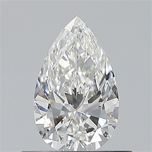 Picture of Natural Diamond 0.50 Carats, Pear with  Cut, G Color, VVS2 Clarity and Certified by GIA