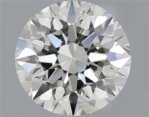 Picture of Natural Diamond 0.75 Carats, Round with Excellent Cut, K Color, VVS2 Clarity and Certified by GIA