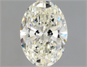 Natural Diamond 1.02 Carats, Oval with  Cut, J Color, IF Clarity and Certified by GIA