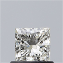 Natural Diamond 0.60 Carats, Princess with  Cut, K Color, VVS2 Clarity and Certified by GIA