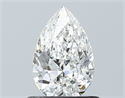 Natural Diamond 0.70 Carats, Pear with  Cut, G Color, VS2 Clarity and Certified by GIA