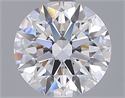 Lab Grown Diamond 2.07 Carats, Round with Ideal Cut, E Color, VVS1 Clarity and Certified by IGI