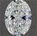 Natural Diamond 1.01 Carats, Oval with  Cut, G Color, SI2 Clarity and Certified by GIA