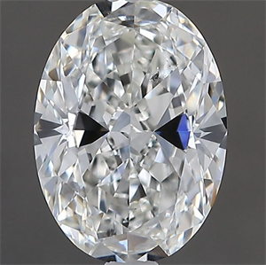 Picture of Natural Diamond 1.01 Carats, Oval with  Cut, G Color, SI2 Clarity and Certified by GIA