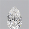 Natural Diamond 0.50 Carats, Pear with  Cut, D Color, VS1 Clarity and Certified by GIA