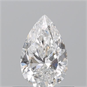 Natural Diamond 0.50 Carats, Pear with  Cut, E Color, VS2 Clarity and Certified by GIA