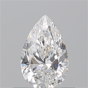 Picture of Natural Diamond 0.50 Carats, Pear with  Cut, E Color, VS2 Clarity and Certified by GIA