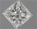 Natural Diamond 0.54 Carats, Princess with  Cut, H Color, VS1 Clarity and Certified by IGI