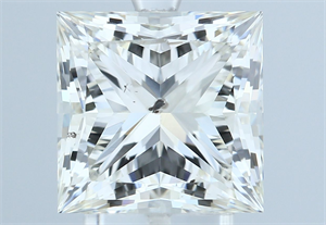 Foto Diamante Natural 3.03 quilates, Princesa , Color J, claridad SI2 y certificado GIA de