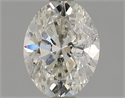 Natural Diamond 1.02 Carats, Oval with  Cut, J Color, I1 Clarity and Certified by GIA
