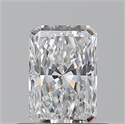 Natural Diamond 0.51 Carats, Radiant with  Cut, E Color, VVS1 Clarity and Certified by GIA