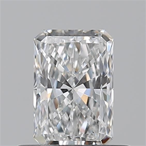 Picture of Natural Diamond 0.51 Carats, Radiant with  Cut, E Color, VVS1 Clarity and Certified by GIA