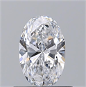 Diamante Natural 0.57 quilates, Ovalado , Color D, claridad VS2 y certificado GIA