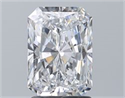 Natural Diamond 2.01 Carats, Radiant with  Cut, D Color, SI1 Clarity and Certified by GIA