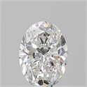 Natural Diamond 0.90 Carats, Oval with  Cut, H Color, VS2 Clarity and Certified by GIA