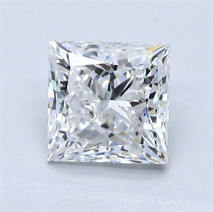 Picture of Natural Diamond 1.21 Carats, Princess with  Cut, E Color, SI1 Clarity and Certified by GIA