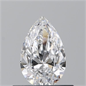 Diamante Natural 0.50 quilates, De pera , Color D, claridad VS1 y certificado GIA
