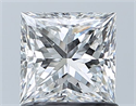 Natural Diamond 1.03 Carats, Princess with  Cut, E Color, SI1 Clarity and Certified by GIA