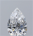 Diamante Natural 0.31 quilates, De pera , Color E, claridad VS1 y certificado GIA