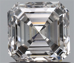 Picture of Natural Diamond 1.00 Carats, Asscher with  Cut, J Color, VS2 Clarity and Certified by IGI