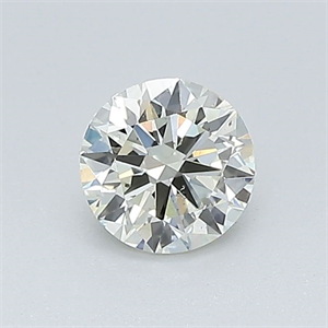 Picture of Natural Diamond 0.51 Carats, Round with Very Good Cut, M Color, SI1 Clarity and Certified by GIA