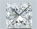 Natural Diamond 1.05 Carats, Princess with  Cut, G Color, VS2 Clarity and Certified by GIA