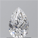 Diamante Natural 0.70 quilates, De pera , Color D, claridad VS2 y certificado GIA