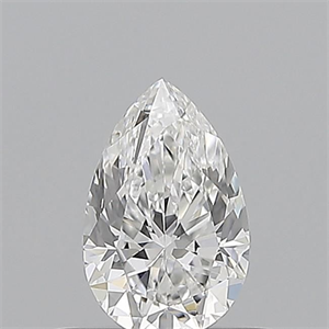 Foto Diamante Natural 0.54 quilates, De pera , Color E, claridad VVS2 y certificado GIA de