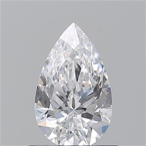 Picture of Natural Diamond 0.79 Carats, Pear with  Cut, D Color, IF Clarity and Certified by GIA