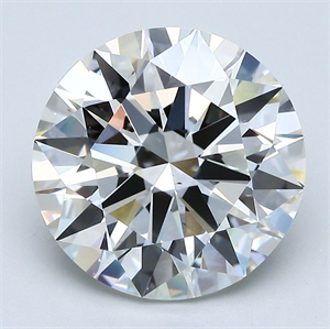 Picture of Natural Diamond 5.20 Carats, Round with Excellent Cut, I Color, VS2 Clarity and Certified by GIA