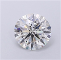 Lab Grown Diamond 1.87 Carats, Round with Ideal Cut, F Color, VVS1 Clarity and Certified by IGI